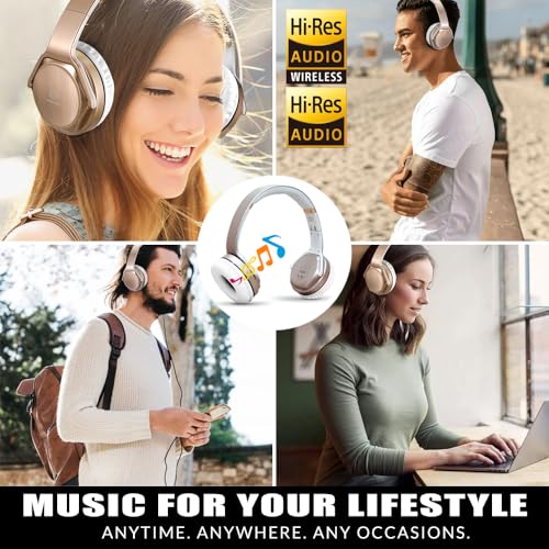 Mobi7E NEMEMERGEGD1 Bluetooth Headphones Over-Ear 2 In 1 Cordless Foldable Twist-Out Speaker Wireless Stereo Bass Headphone With Nfc Fm Radio/Aux/Tf Card Slot Sports Retractable Headband Headset thumb #7