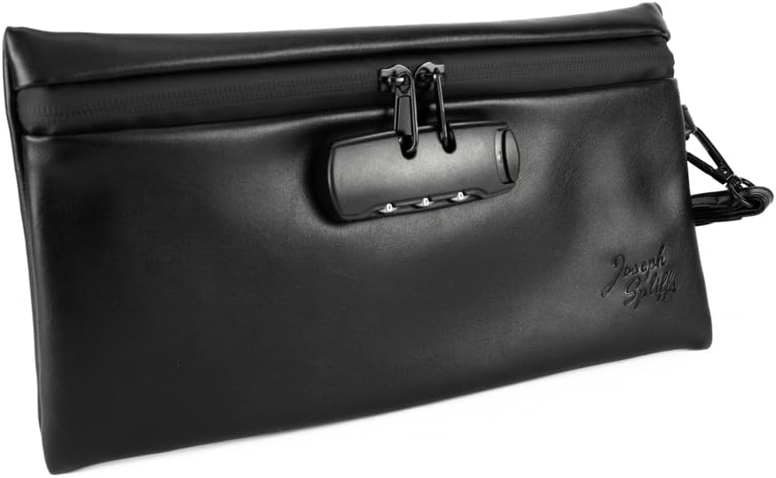 Joseph Spliffs Closet Clutch Smell Proof Bag with Combination Lock - 11"x6" Perfect Clutch for Festivals, Concerts Travel, Golf, Camping, Beach and Pool Days