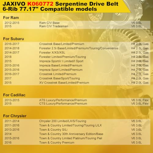 Image of K060772 Serpentine Drive Belt Ribbed V-Belt