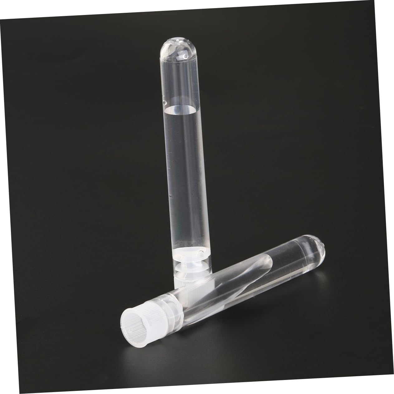 Veemoon 25 Pack 5ml Plastic Test Tubes 12mm Diameter for Sample with Lids for Experiment