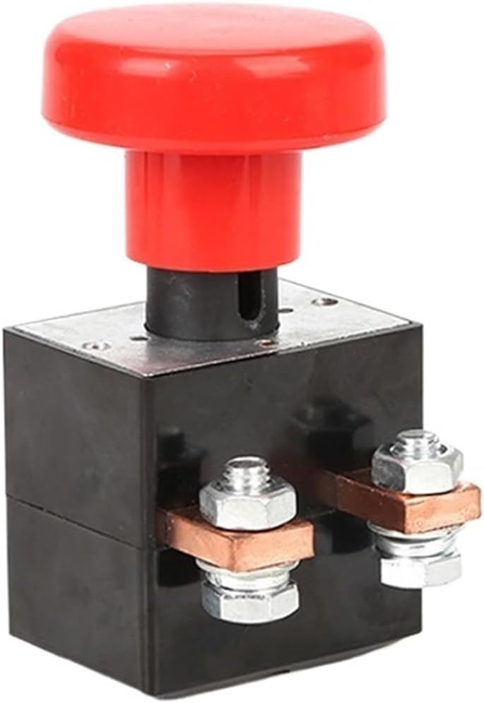 1pc High Current Emergency Stop Power Button - 250A Forklift Control Switch for Automotive