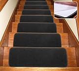 Seloom Non-Slip Stair Treads Carpet with Skid Resistant Rubber Backing Specialized for Indoor Wooden