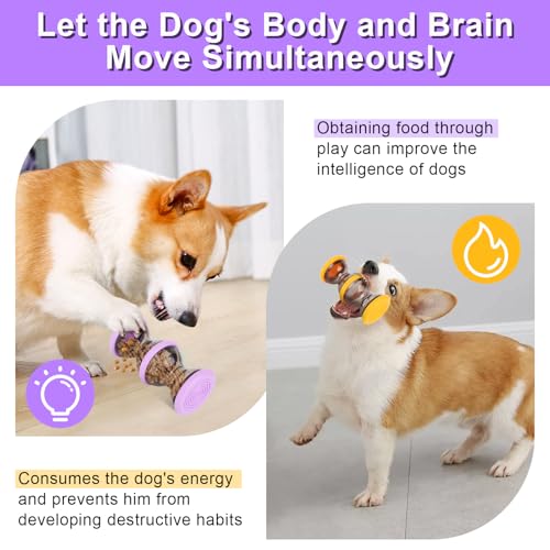 GOTDYBST 2 Stück Hundespielzeug Intelligenz, Interaktives Hundespielzeug, Slow Feeder Für Hunde Zur Verbesserung Der Verdauung, Hundezubehör Für Kleine Und Mittelgroße Hunde