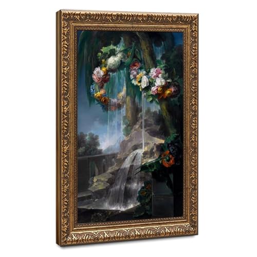 Impression sur toile Miguel Parra Abril fleurs cadre suspendu déco murale 40x60