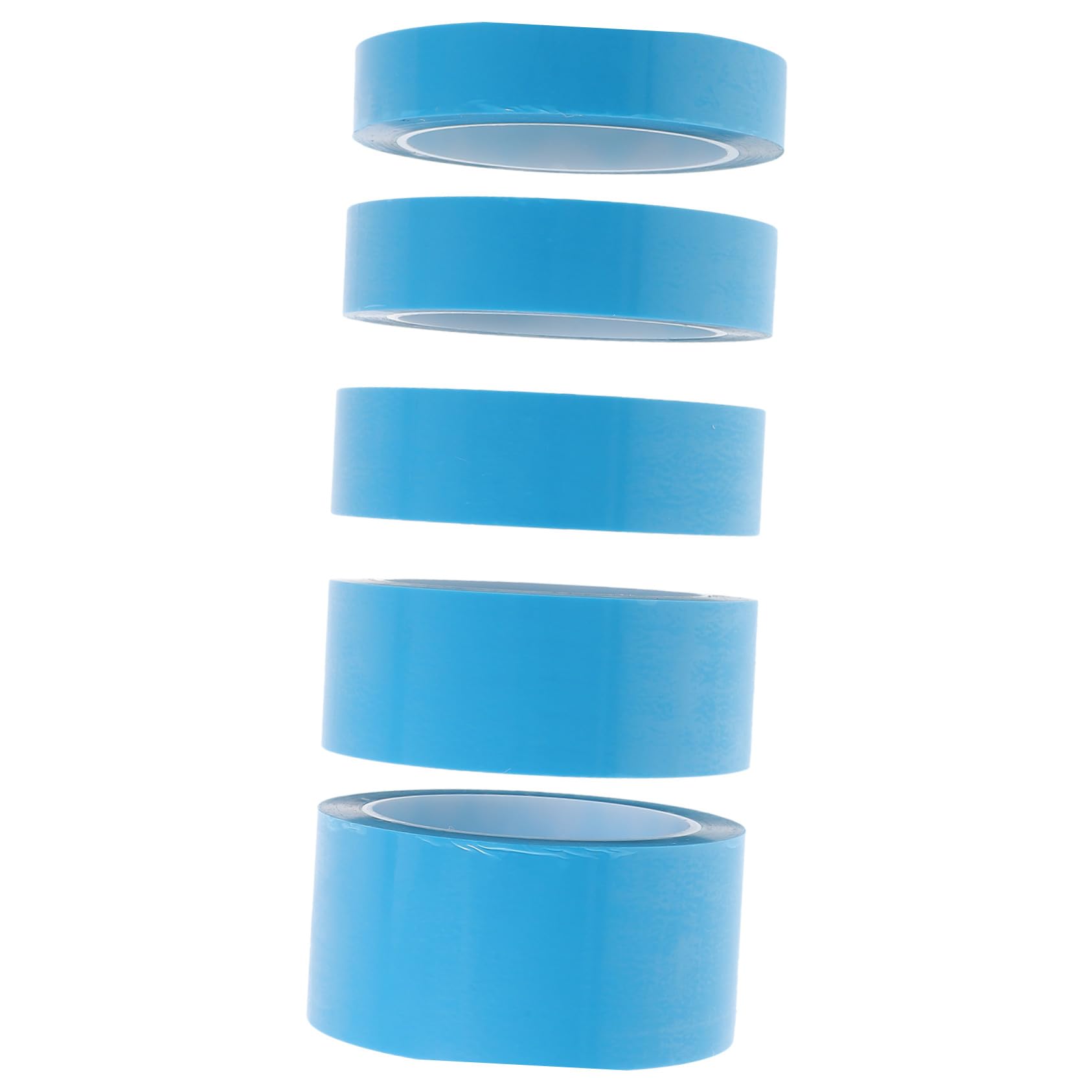 NOLITOY 5 Rollos Cinta de Carrocero Automotriz Resistente al Calor Cinta de Enmascarar para Pintura de Carro para Curvas con Uso Profesional y DIY Color Aleatorio