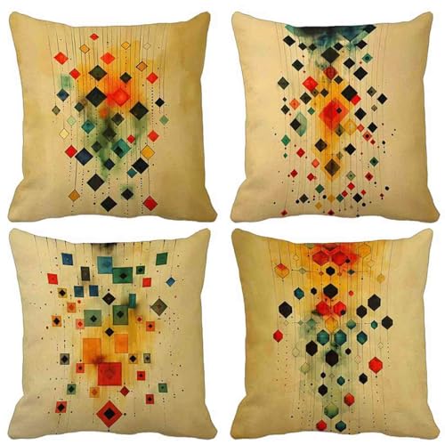 Housse de coussin lot de 4 lavable pour protéger et rénover vos canapés - 2