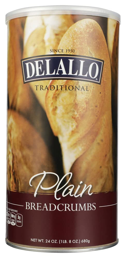 Delallo: Breadcrumbs, Plain, 24 OZ (Pack of 3)