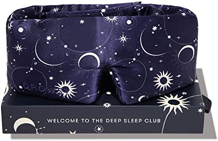DROWSY Silk Sleep Mask. Face-Hugging, Padded Silk Cocoon for Luxury Sleep in Total Darkness. (Sunset Pink)