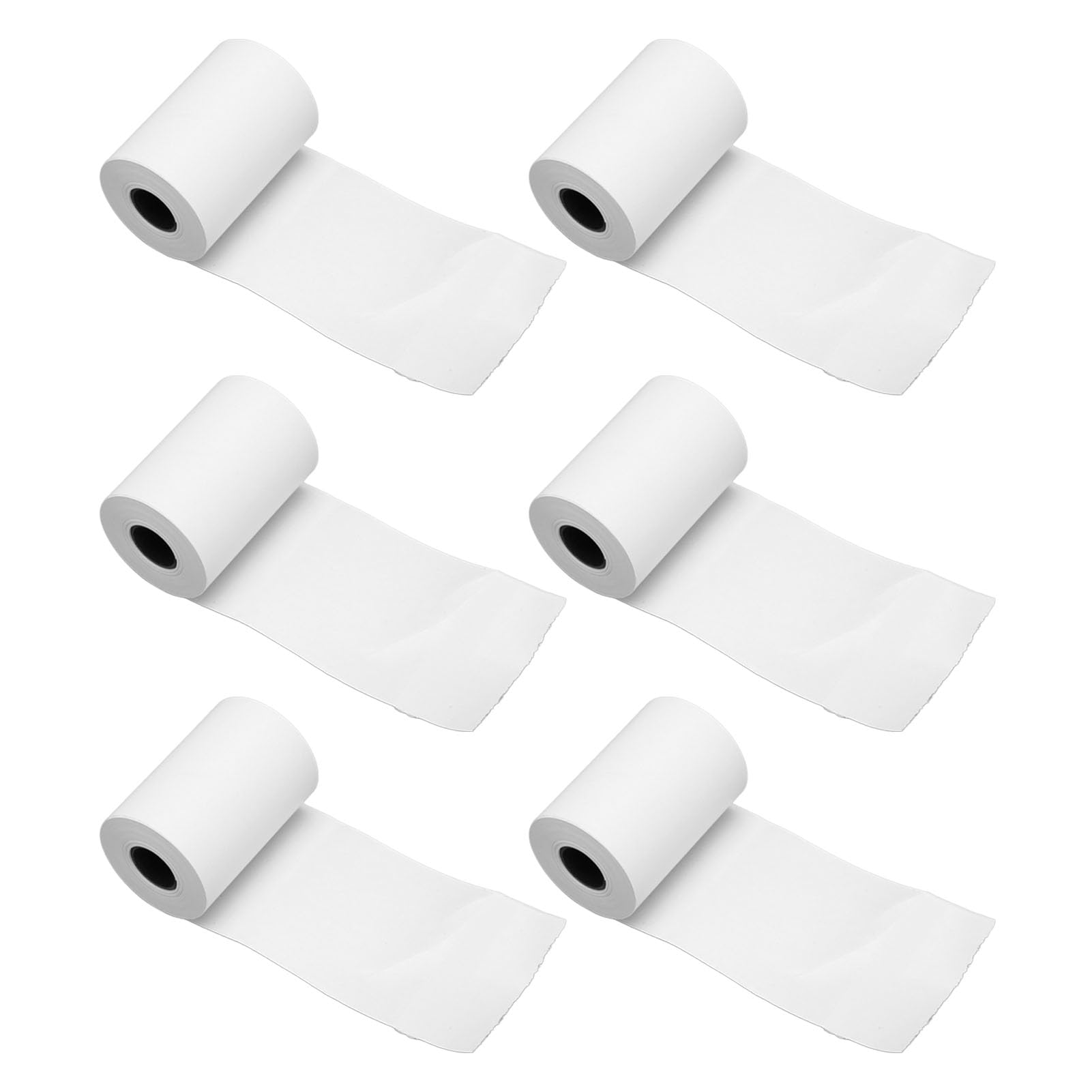Papel para Impresora Térmica, 10 Piezas de Rollos de Papel Térmico que Alisan Material Grueso de Alta Precisión para Reemplazo (Sin núcleo de tubo)