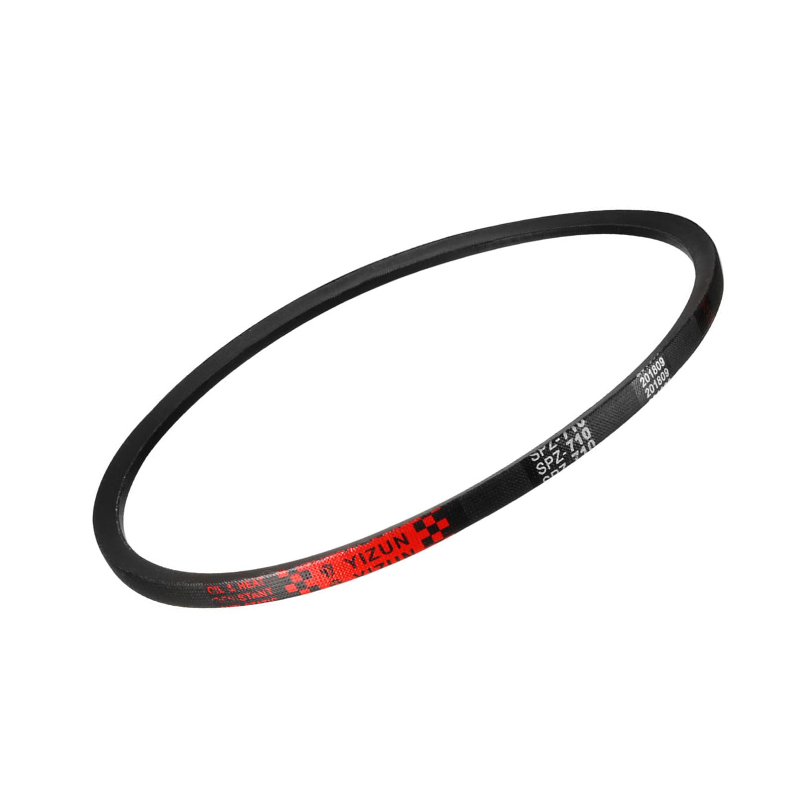 SPZ-710 V-Belts - [710 mm Pitch Length x 10mm Width x 10mm Thickness] Rubber Drive Belt for Power Transmission Use, Black