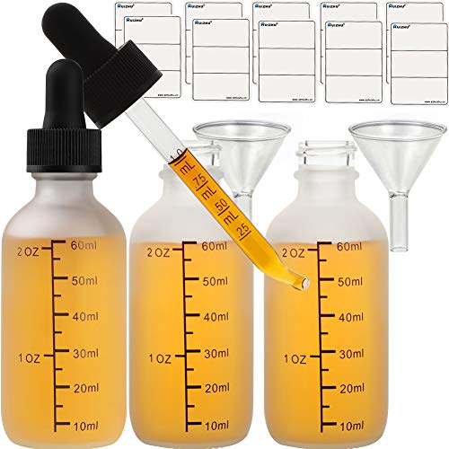 Huizhu 6Pcs 60Ml White Glass Dropper Bottles Liquid Bottling Refillable Bottles Dispensing Bottle With Eye Dropper Pipettes For Essential Oils/Beauty Oil Mix, Aromatherapy Blends (60Ml X 6Pcs) (White Glass, 60Ml X 6Pcs) #TOP1