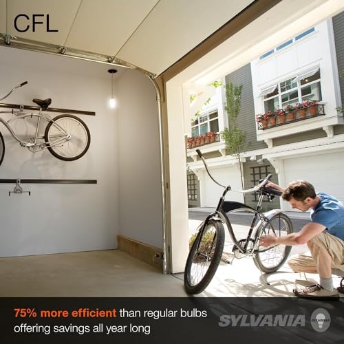 Ledvance 12 Bulbs) Sylvania Cfl T2 Twist Light Bulb, 2700K Soft White, 60 Watt Equivalent, Efficient 13 Watts, 850 Lumens, Medium Base - 12 Pack Compact Fluorescent thumb #4