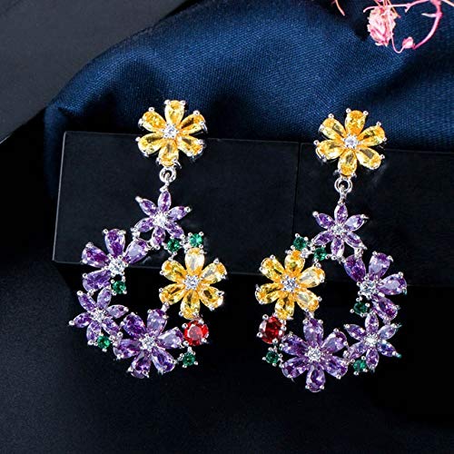 Gros boucles d'oreilles fleur pour illuminer vos tenues de soirée et mariages