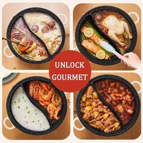 Olla Eléctrica 6L con División y Tapa de Vidrio, 1350W, Antiadherente miniatura 8