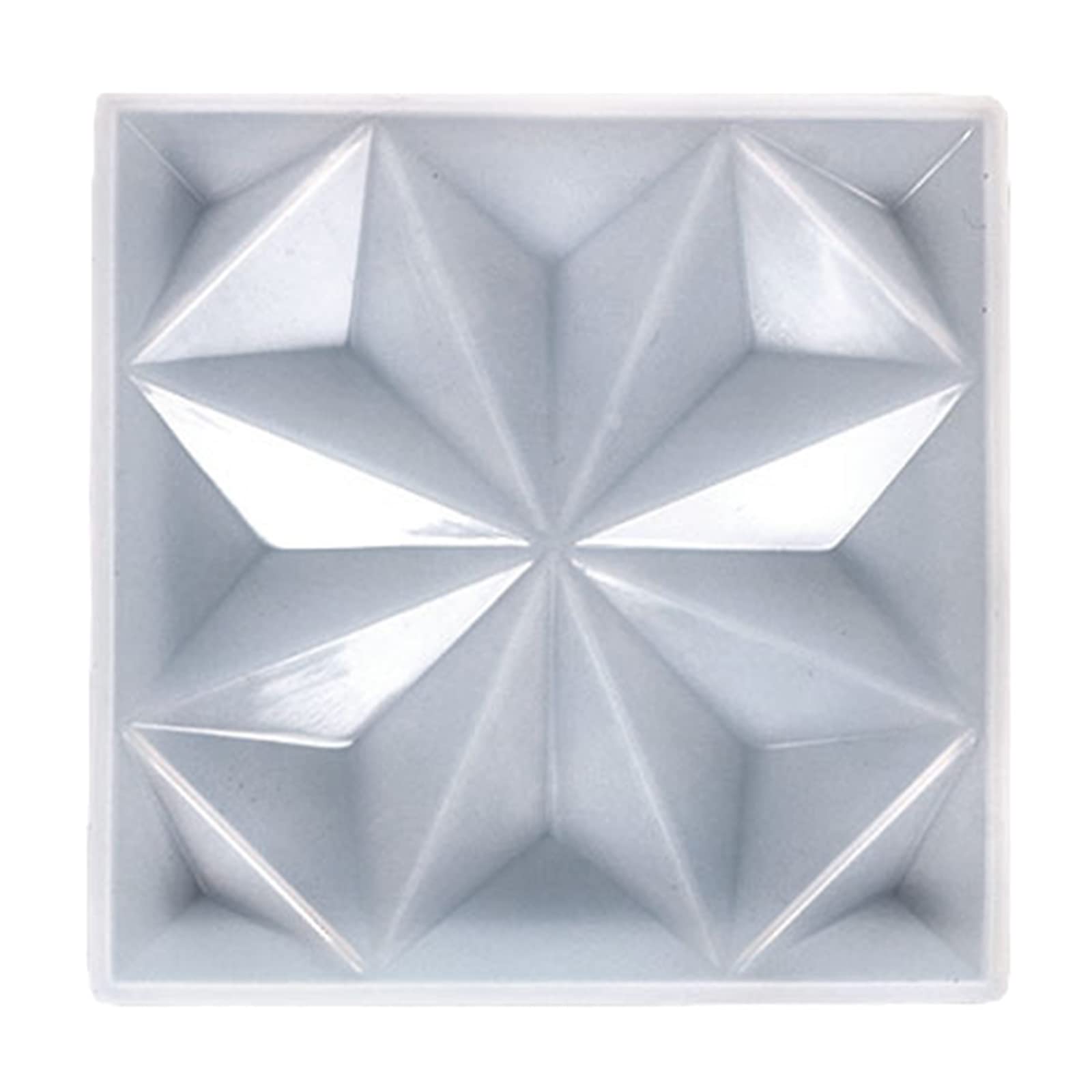 Maxtonser Geometric Themed Coasters Tray Epoxy Resin Mold Flexible Silicone Mould for Home Decoration Stylish Cup Mat Making Mould