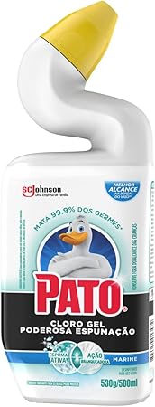 Pato Limpador Sanitário Cloro Gel Ativo Marine 500Ml Menor preço em Pato Limpador Sanitário Cloro Gel Ativo Marine 500Ml
