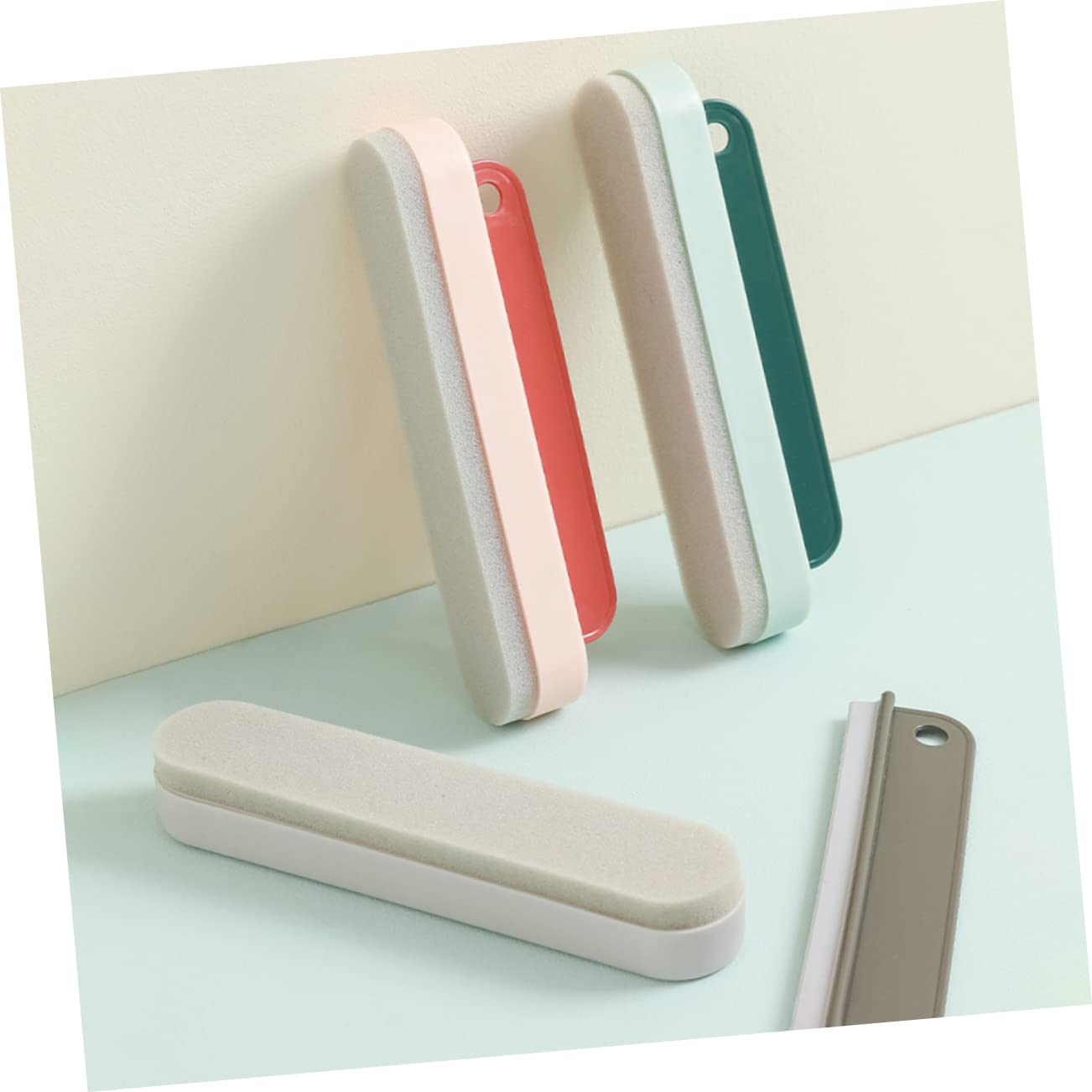 COSMEVIVI 3Pcs Multi Use Tool Bathroom Kitchen Window Wiper Detachable Lightweight Design for Effortless Cleaning of Glass Mirrors Tiles