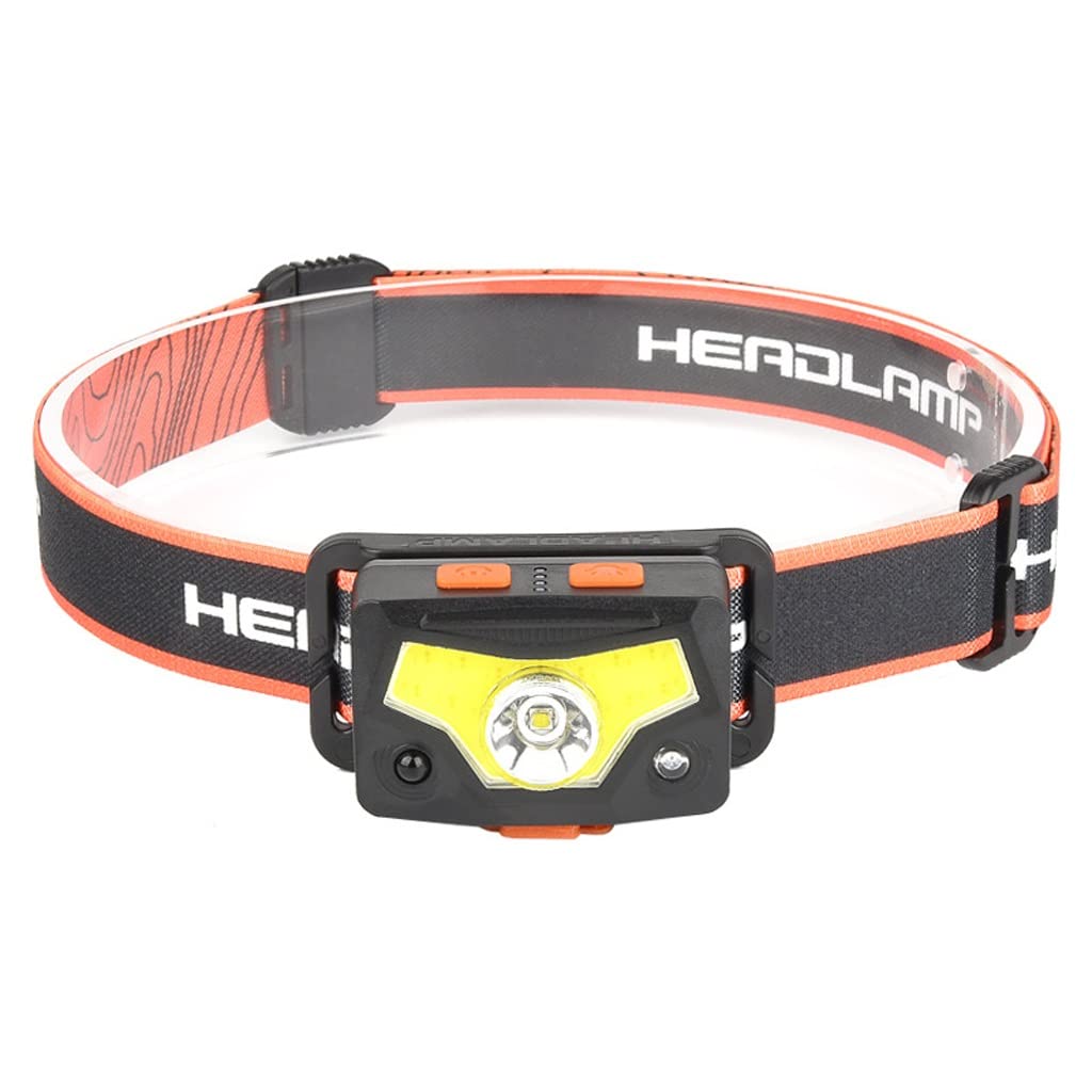 OYYMTE USB Charging Outdoor Head-Mounted Headlamp with Magnet Strong Bald Head Lamp XPG+COB Induction
