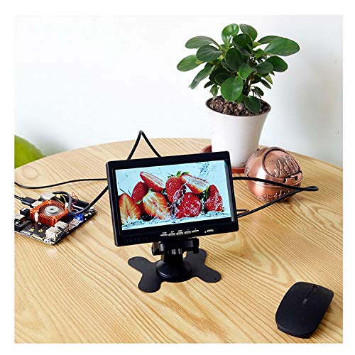 Image of 7 Inch Monitor HDMI - 1024x600 HD TFT LCD Screen Display AV VGA Input Built in Speaker for Raspberry Pi 3 Model B+ 3B CCTV Computer PC DVR Car