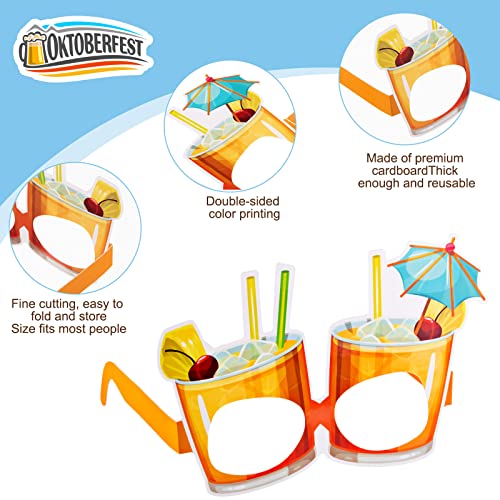 Vinsot-32-Pack-Beach-Pool-Party-Eyeglasses-Decor-Summer-Luau-Paper-Glasses-Bulk-Hawaiian-Sunglasses-Frame-Tropical-Pool-Props-Photo-Booth-Props-for-Luau-Beach-Party-Favors-Birthday-Supplies-Decor Vinsot 32 Pack Beach Pool Party Eyeglasses Decor Summer Luau Paper Glasses Bulk Hawaiian Sunglasses Frame Tropical Pool Props Photo Booth Props for Luau Beach Party Favors Birthday Supplies Decor