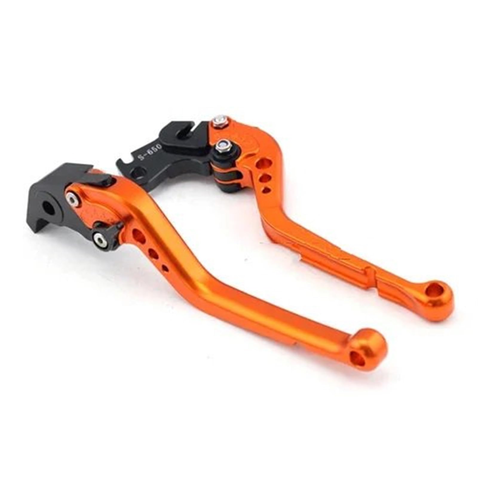 Kkmnaif Long Orange Brake Clutch Lever Motorcycle Short/Long Brake Clutch Levers For For Z750 Z750s Er6n Er6f Zrx400 Zxr400 Zzr 400/600 Zr750 Zephyr Gpz500s W800