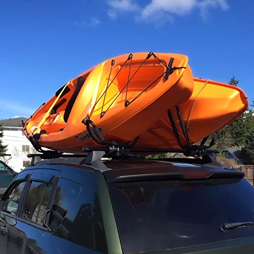 Taelakeni 1 Pairs Kayak Carrier Roof Racks, Universal Cars Kayak Canoe Roof Rack for SUV, Jeeps by Taelakeni - Image 2