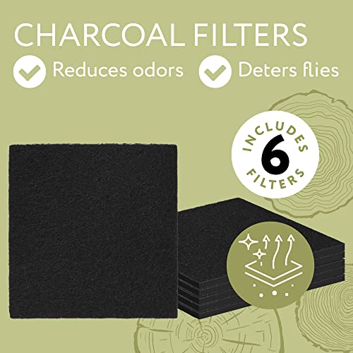 IMPRESA-2-Pack-Bamboo-Compost-Bin-for-Kitchen-Holds-1-Gallon-Each-Countertop-Compost-Bin-with-Lid-Bamboo-Kitchen-Composter-Indoor-Compost-Bin-for-Food-Waste