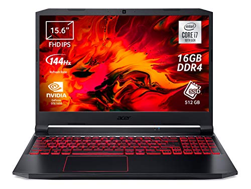 Scopri offerta per Acer Nitro 5 AN515-55-73P6 Notebook Gaming con Processore Intel Core i7-10750H, Ram 16 GB, 512 GB PCIe NVMe SSD, Display 15.6