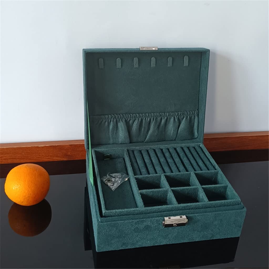 Portagioie retrò in Velluto Verde Scuro, Elegante e generoso, Regalo di Compleanno e Festa.