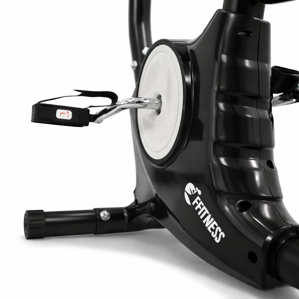 Cyclette Bike da Camera per Dimagrire e Tonificare Glutei e Gambe, Resistenza Regolabile Sensori Cardio Display LCD Sella Regolabile Allenamento Fitness