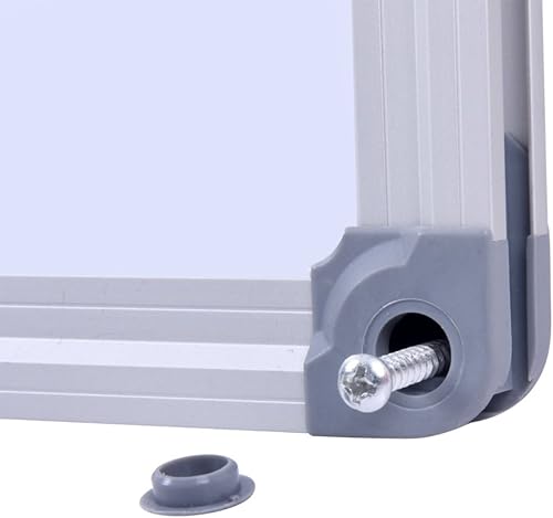 Miniatura 10 de Tablero magnético de borrado en seco de 48 x 36 pulgadas con bandeja para bolígrafos marco de aluminio tablero de presentación de mensajes de