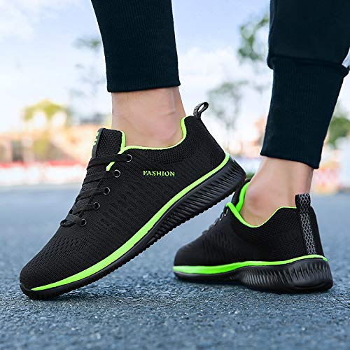 Image of Men Non-Slip Work Shoes Tennis Gym Sneakers Breathable Slip Resistant Lightweight and Comfortable for All-Day Wear Sports and Walking