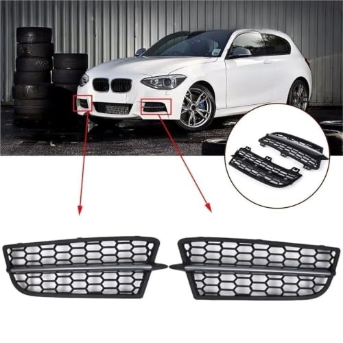 Calandre de phare antibrouillard avant pour pare-choc de voiture paire de grilles noir mat - 3