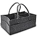 Rubberneck Baby Windel Filztasche XL - tragbare Wickeltasche, Allzweck Organizer aus Filz (Dunkelgrau, 40 x 26 x 17 cm)