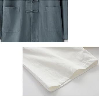 Cotton Linen Tai Chi Uniform Martial Art Set, Tang Suit Unisex Chinese Traditional Clothing Kung Fu Clothes Jacket