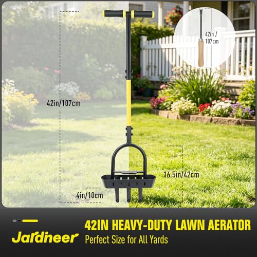 Jardineer herramienta manual para airear césped miniatura 7