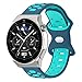 Produktbild FTRONGRT 22mm Uhrenarmband Kompatibel mit Honor Watch GS Pro, Weiches Silikonarmband, Ersatzarmband für Honor Watch GS Pro.Blaugrün