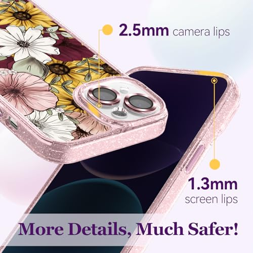 Coque iPhone 14 MagSafe résout les rayures d'objectif avec son motif rose - 5