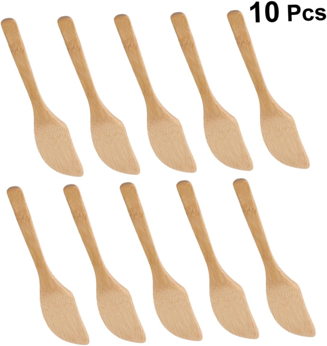 Bamboo Dumpling Filling Spoon Set, 10 Pcs Khaki Kitchen Tool