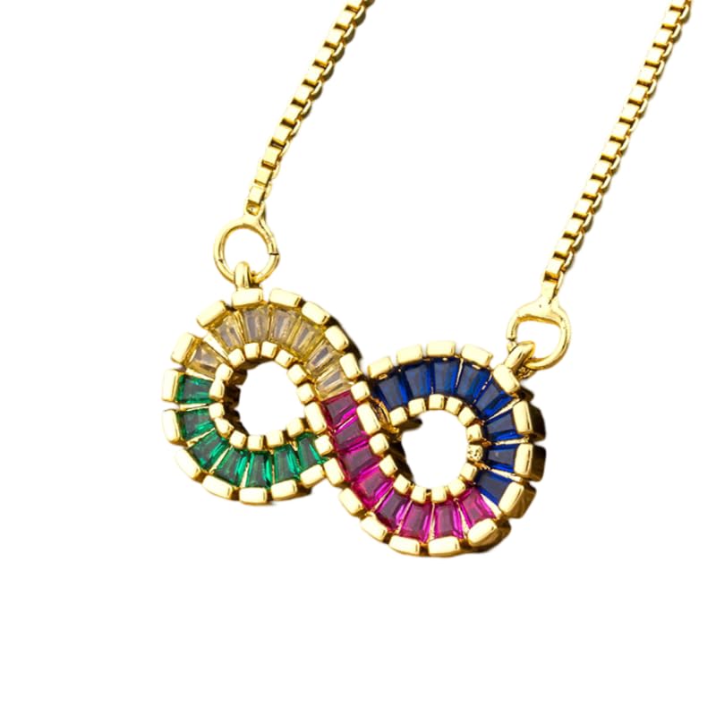 Collier en chaîne CZ LAMGUL en acier inoxydable durable pour soirée