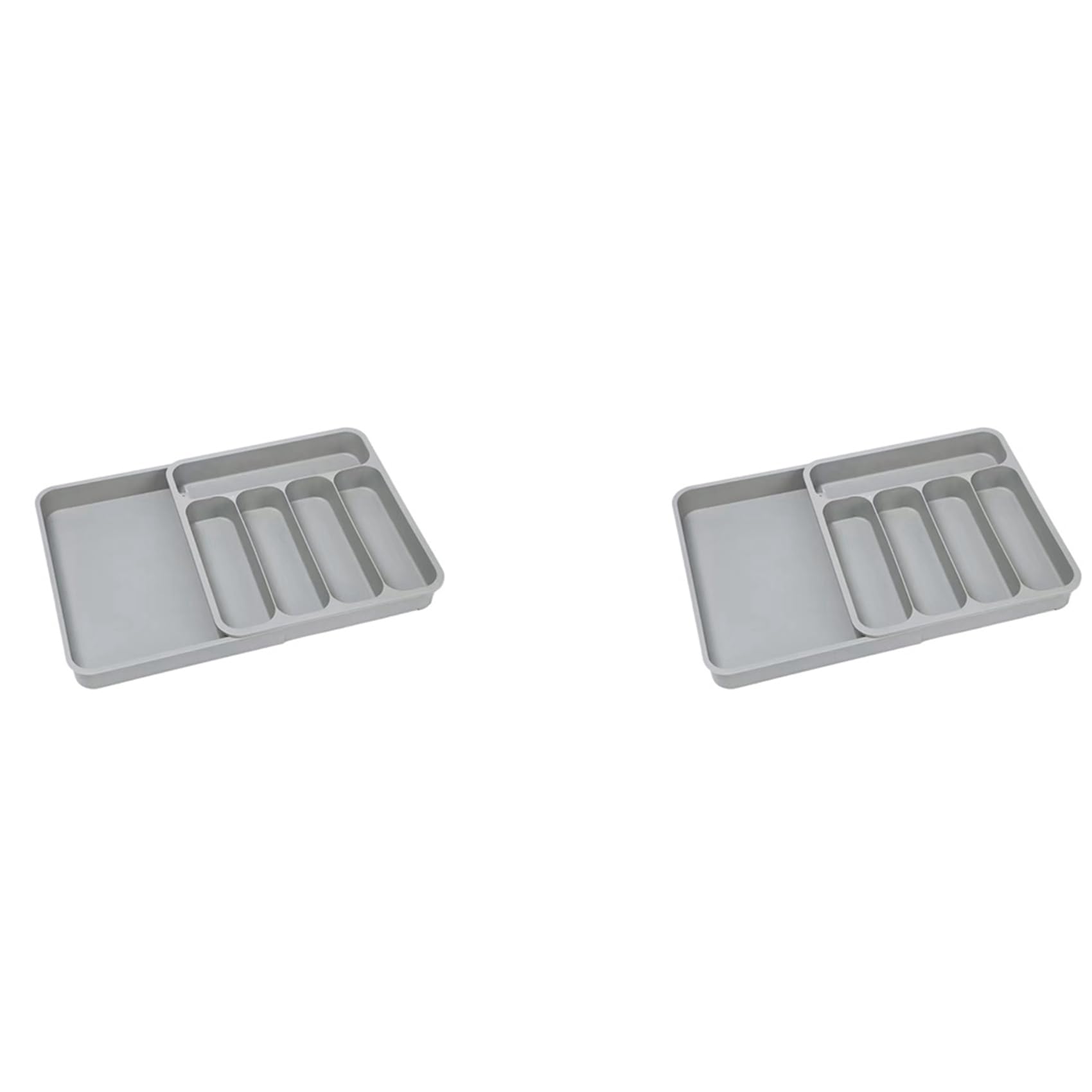 Hndhbfgrt 2X Expandable Cutlery Drawer Organiser, Utensil Organiser for Kitchen Drawers, Adjustable Silverware Organiser