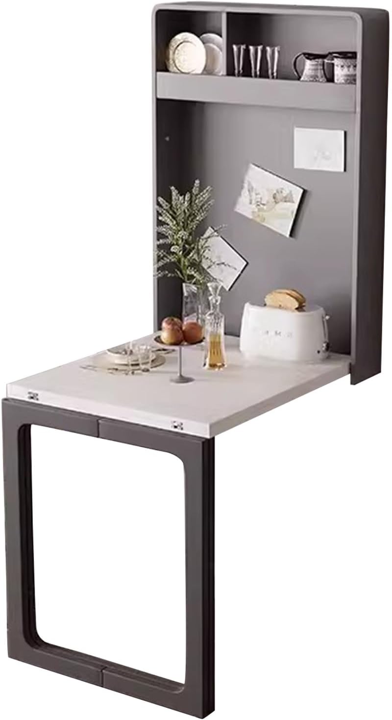 Amazon.com: ZPRYZHD Folding Wall Mounted Table, Space Saving Folding ...