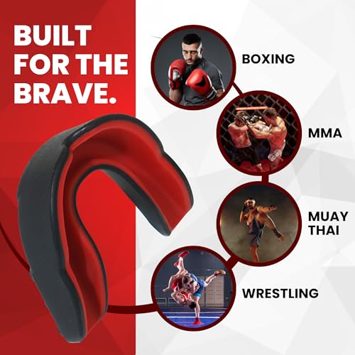 SafeGrin Pro Mouth Guard for Boxing - Essential Shock Absorbing Boxing Equipment - Custom Fit Youth Mouth Guard for Sports - Ideal Mouth Protection for Boxing, MMA, Muay Thai and More - Adult - Image 3