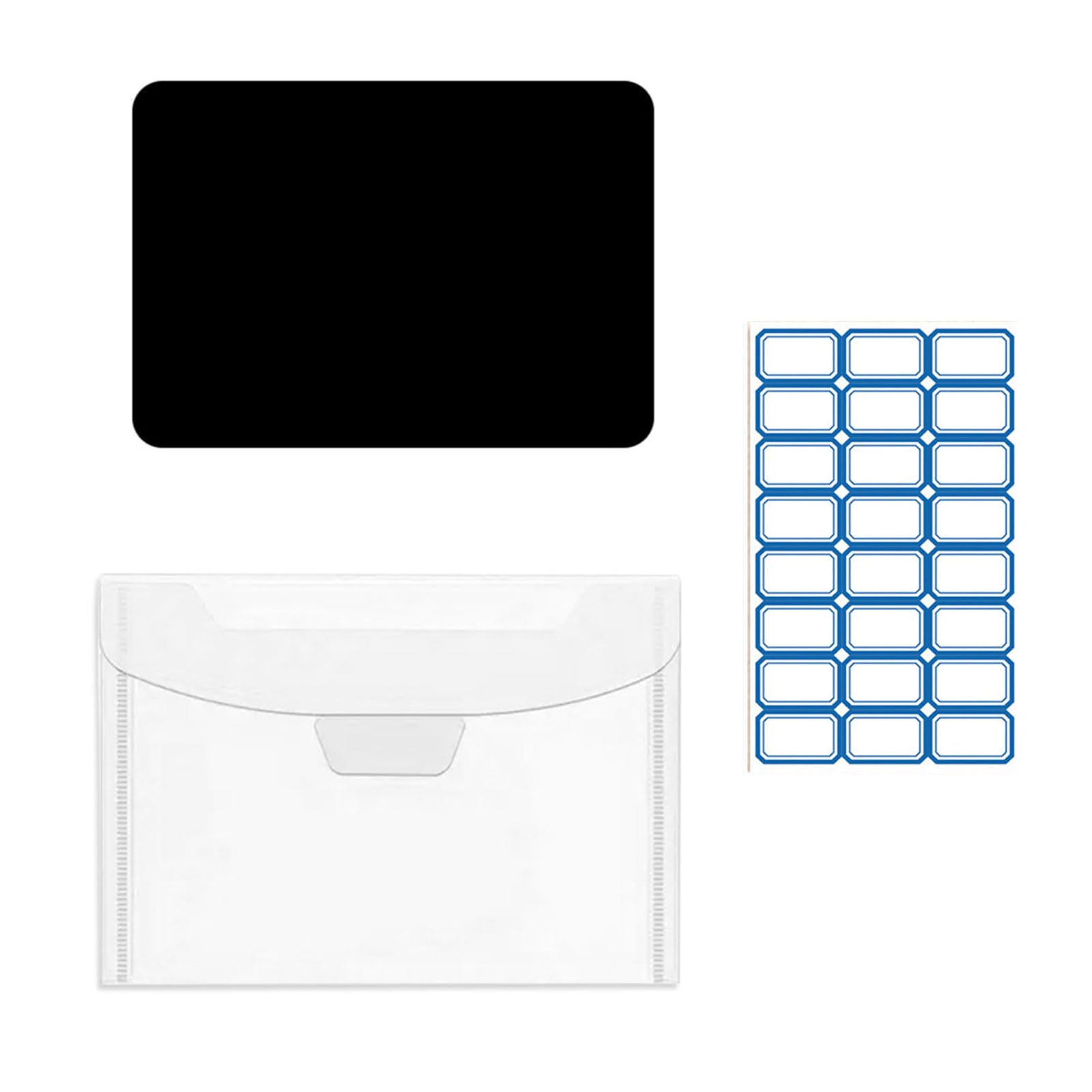 Fogli magnetici in Gomma con Sacchetti Trasparenti per Fustella Fustelle Multiuso Stencil Organizer Buste portaoggetti Fogli magnetici per Artigianato
