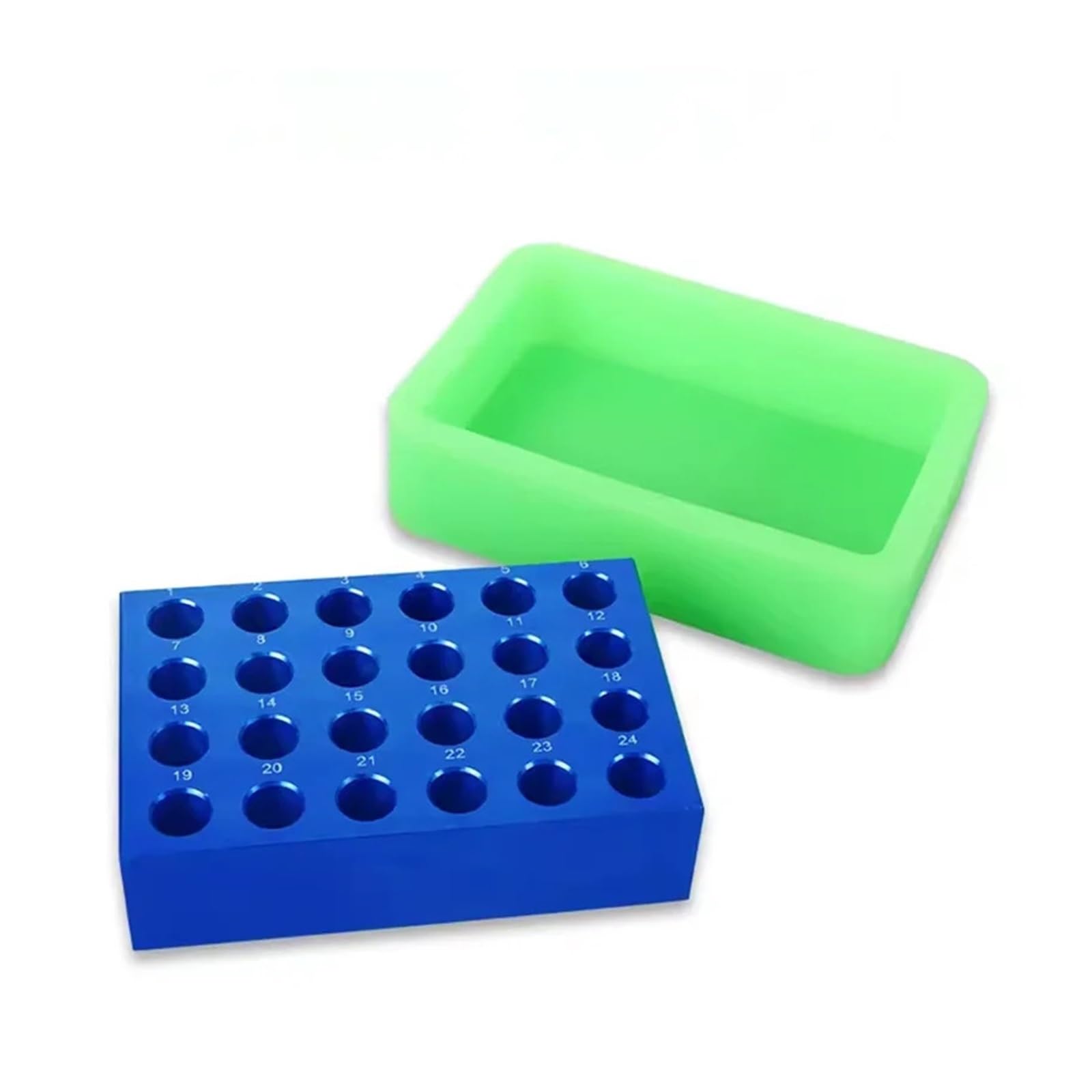 Aluminiowy stojak na rury wirówkowe Stała chłodnica niskotemperaturowa do 96-dołkowych rur wirówkowych, plastikowych, metalowych i aluminiowych