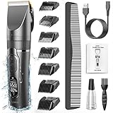 INTELLIGENTES LED-DISPLAY & SMART TRAVEL LOCK: Ein intelligentes LED-Display enthält einen Restleistungsindex und eine Ladeanzeige, zeigt Ihnen die vor dem Laden verbleibende Akkulaufzeit an und zeigt beim Aufladen auch die Umdrehung pro Minute an, damit Sie wissen, welcher Geschwindigkeitsstandard gilt du benutzt. Die Ölanzeige blinkt um Sie daran die Klingen zu ölen.