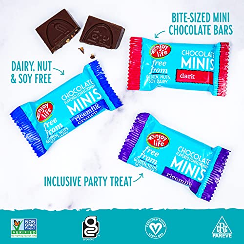 Enjoy Life Mini Chocolate Candy Variety Pack, Nut Free, Soy Free, Dairy Free Chocolate, 6 Packs - Thumbnail 5