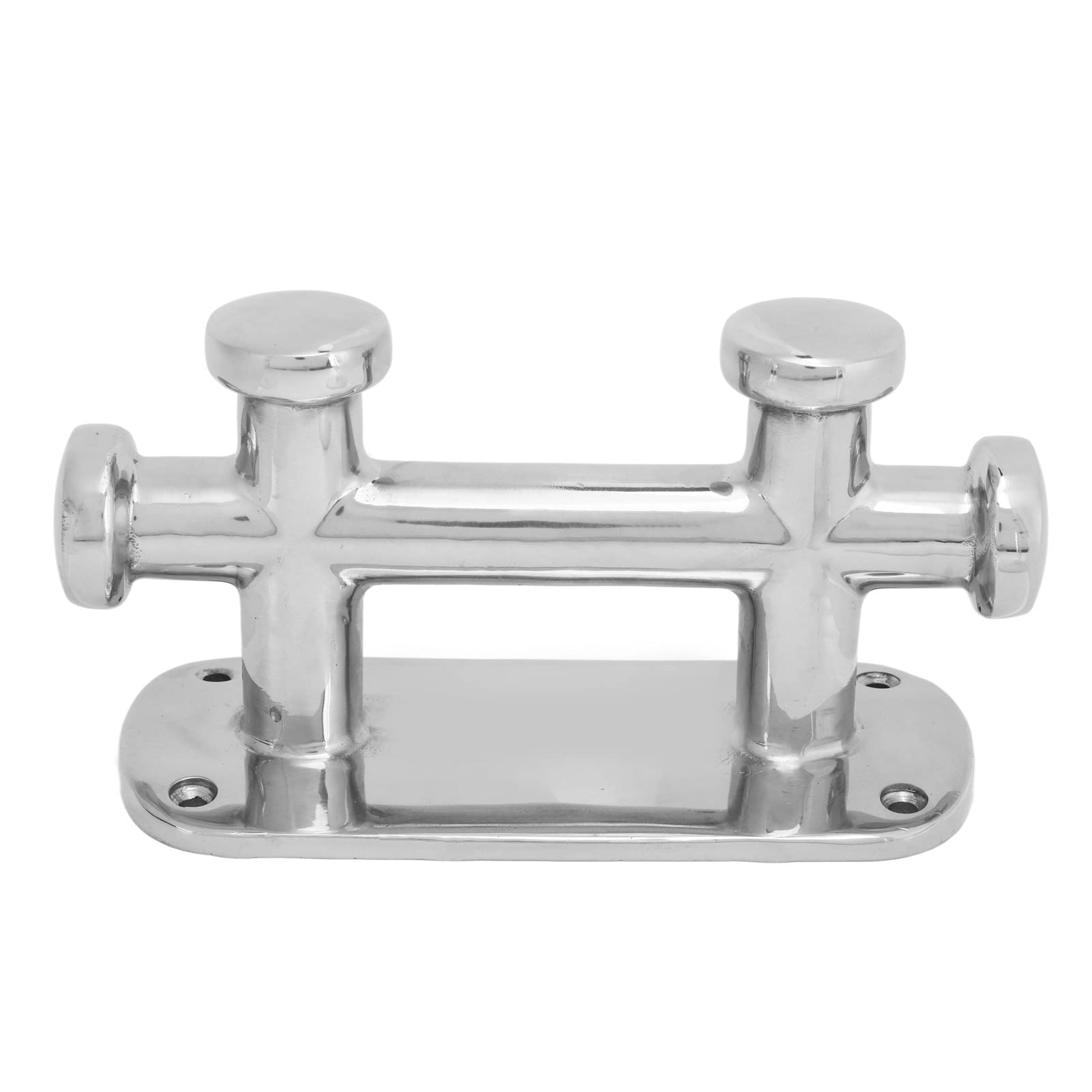 Bitta di ormeggio in acciaio inossidabile 316 con bitta a doppia croce per motoscafo per yacht Corda per barca da pesca Supporto su ponte Hardware marino 150x80x60mm