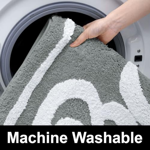Image of Luxe Home Super Soft Canada Bath Bath Mat Non-Slip Machine Washable Bathroom Mat for Home, Bedroom and Living Room (40x60 cm) - Pack of 1