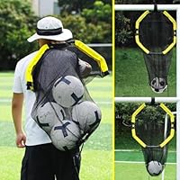 Happy Jump Fußball-Zielnetz, Fußball-Balltasche, 3-in-1-Design, Eckziel-Top-Pin-Ausrüstung, Befestigung an Toren für präzises Schießtraining